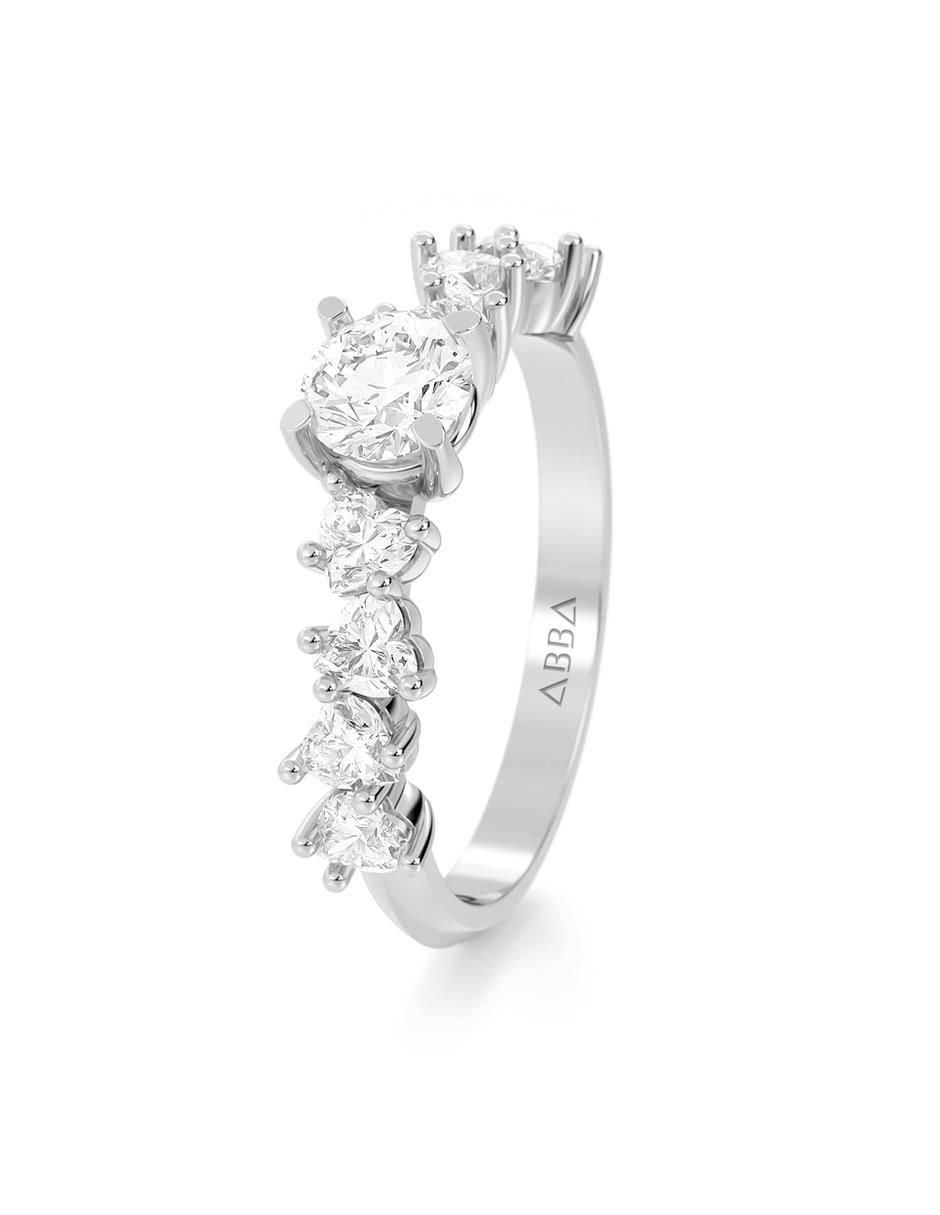 Anillo de compromiso de oro 10 k 2