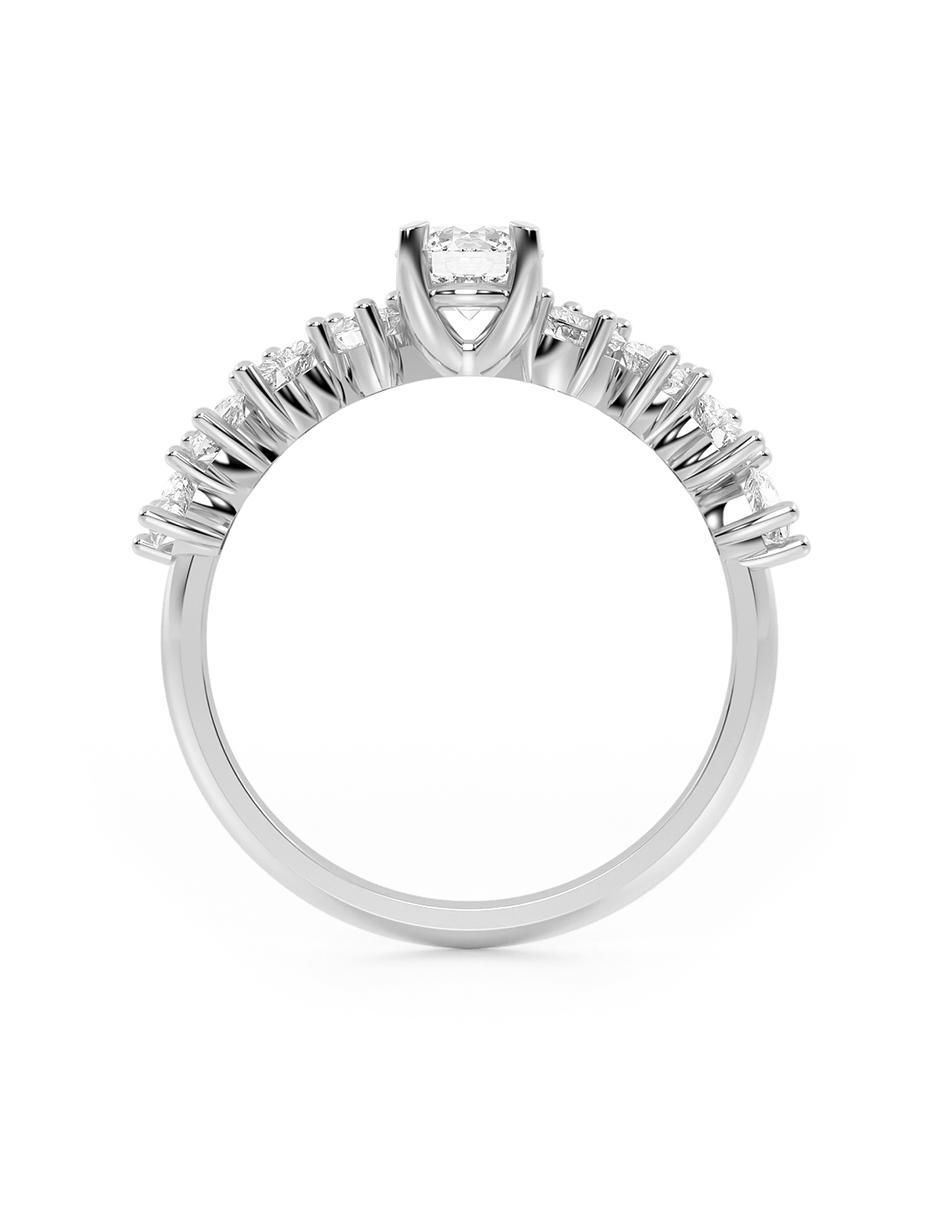 Anillo de compromiso de oro 10 k 3