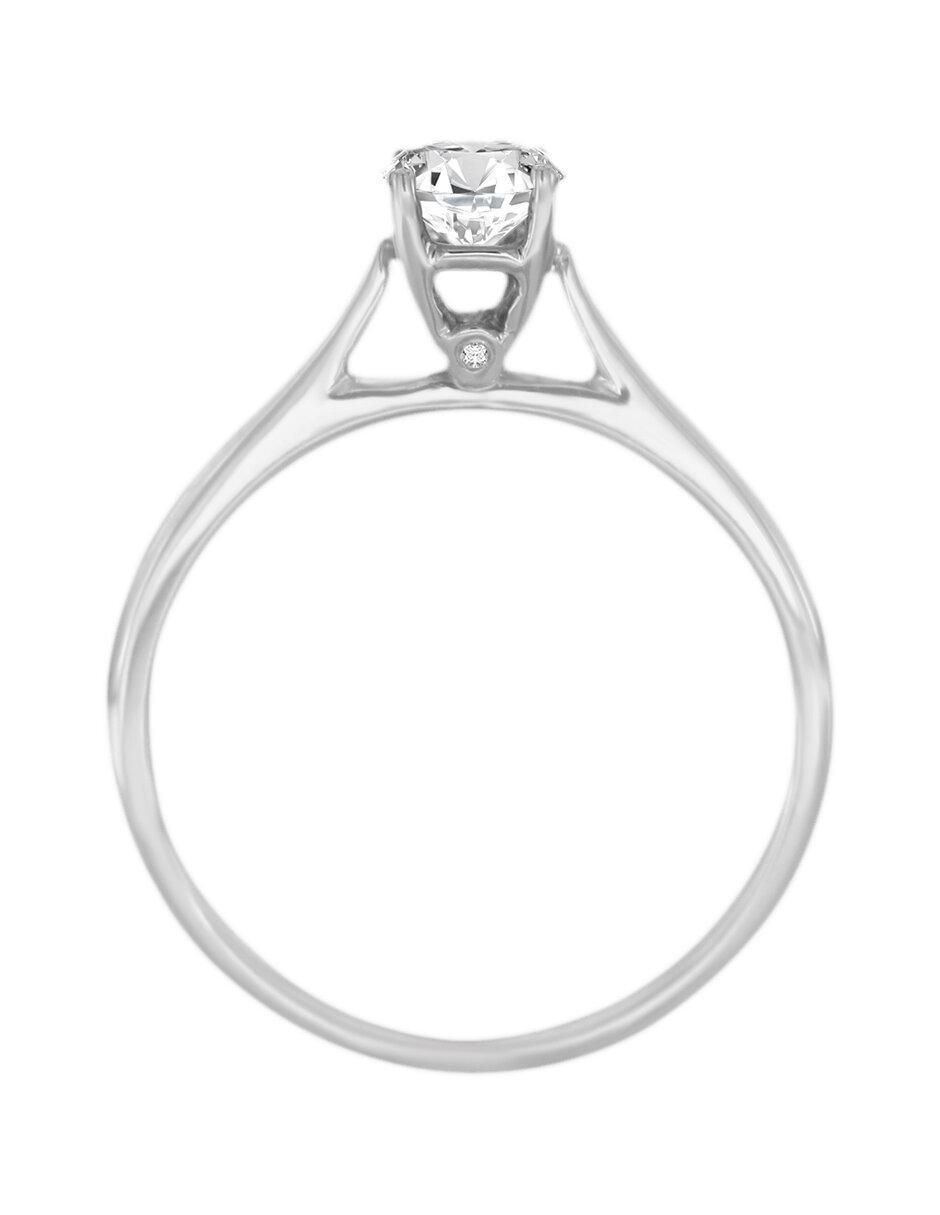 Solitario de oro 14 k Luz Emilia diamante 2