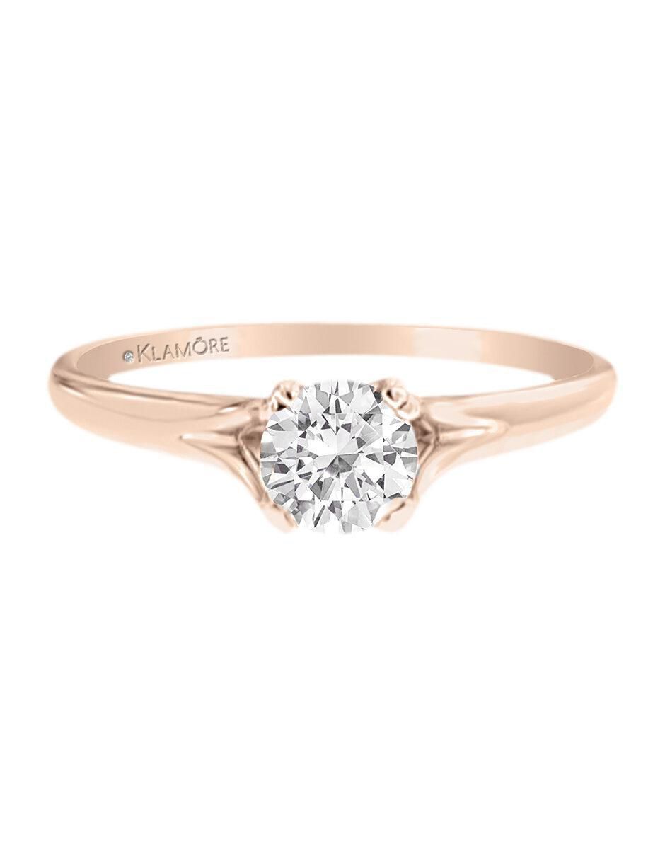 Solitario de oro 14 k Bertha diamante Solitario de oro 14 k Bertha diamante