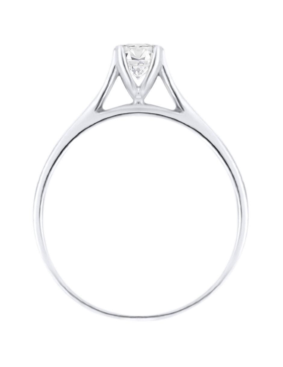 Solitario de oro 14 k Bertha diamante 2