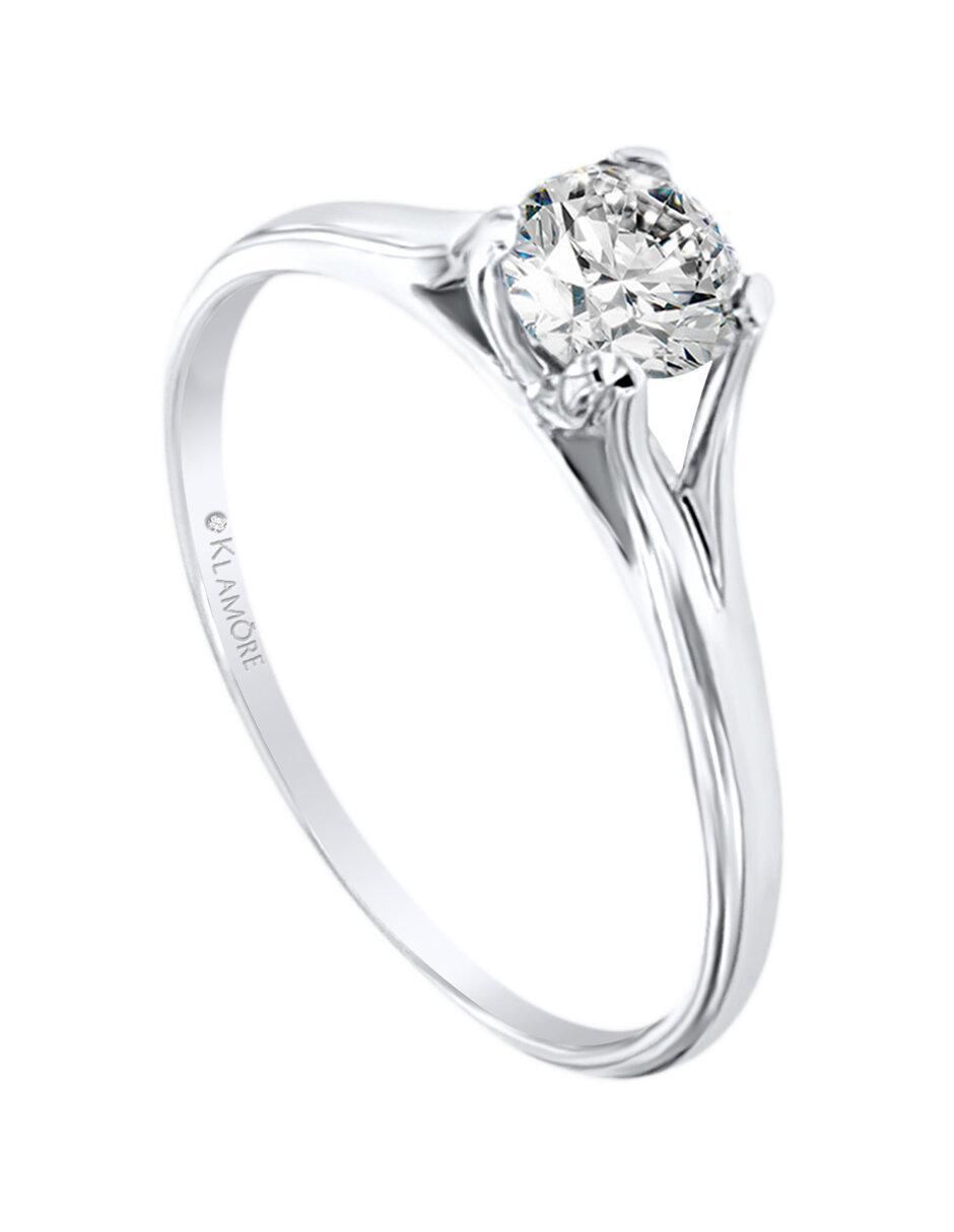 Solitario de oro 14 k Bertha diamante 3