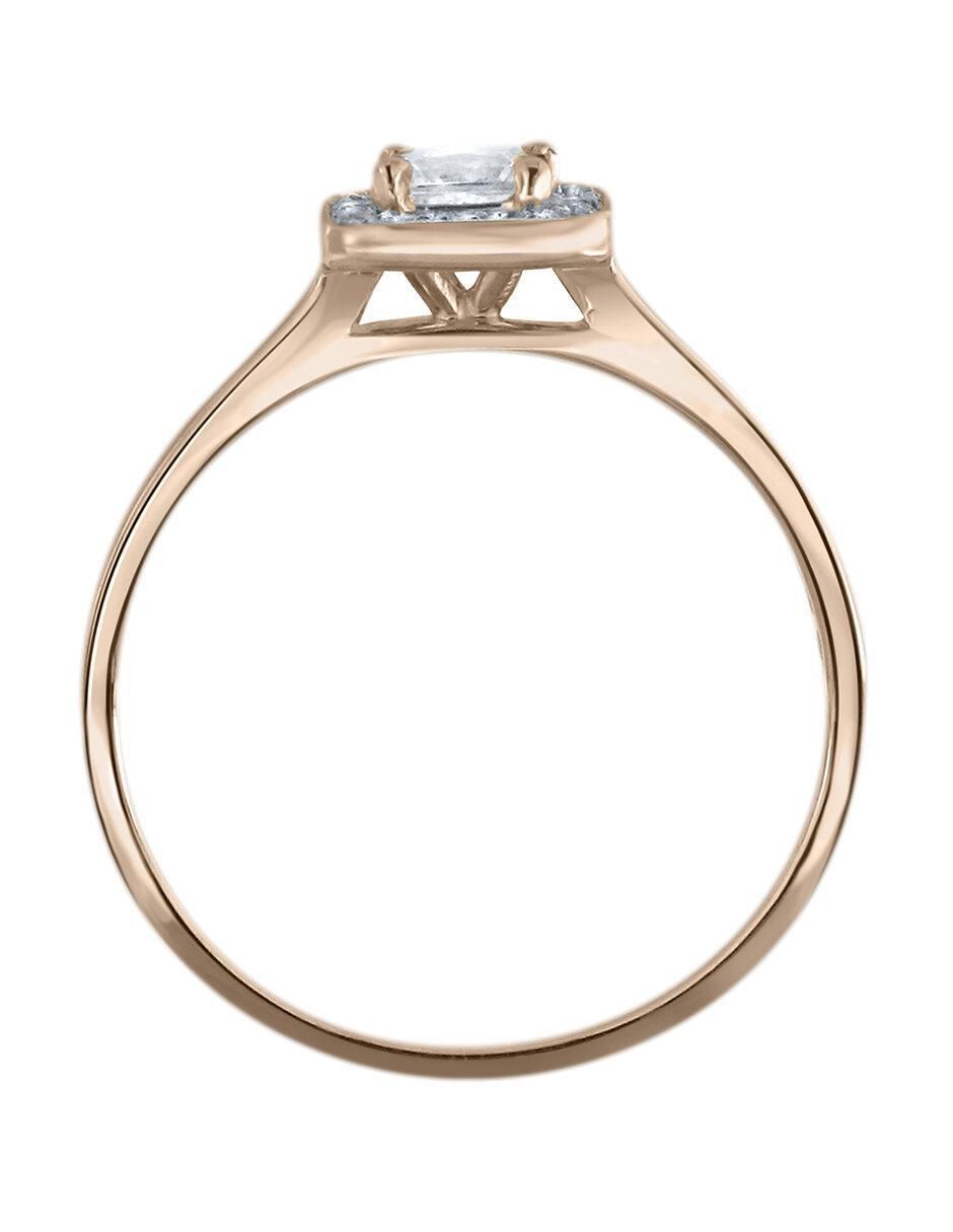 Solitario de oro 14 k Juliette diamante 2