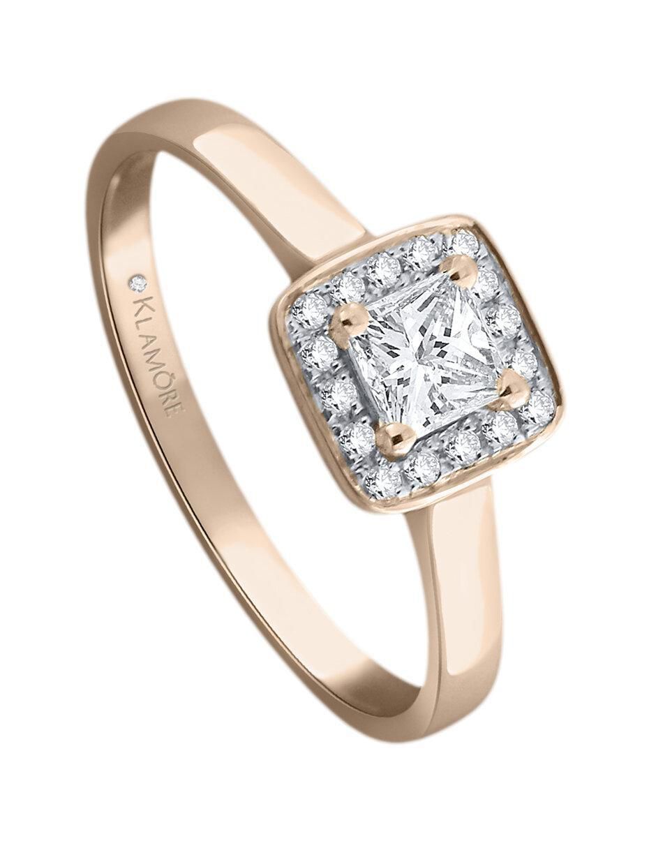 Solitario de oro 14 k Juliette diamante 3