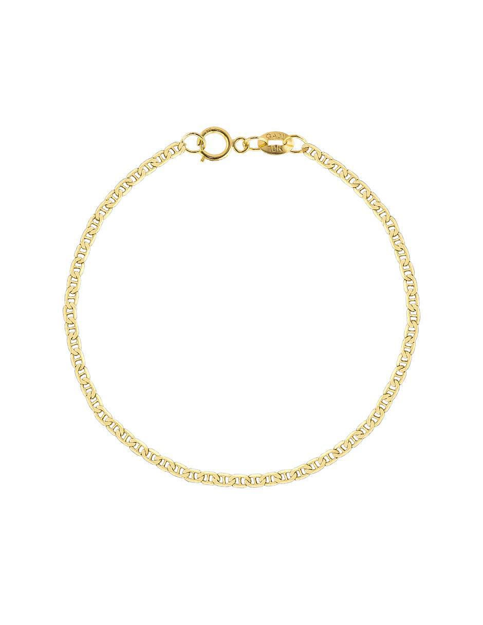 Pulsera de oro 10 K con acabado pavé