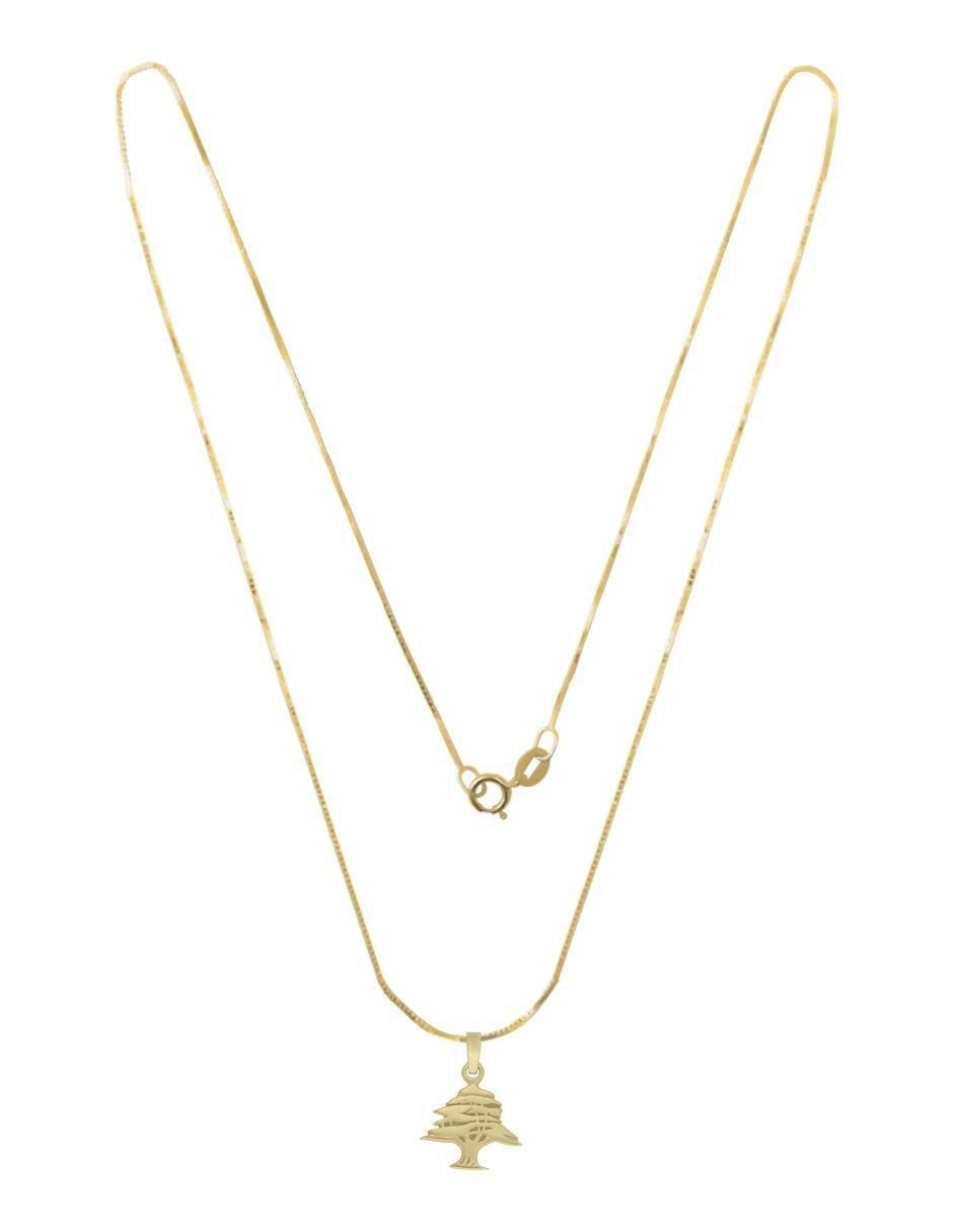 Colgante Y Dije de pino arl de oro 14 K