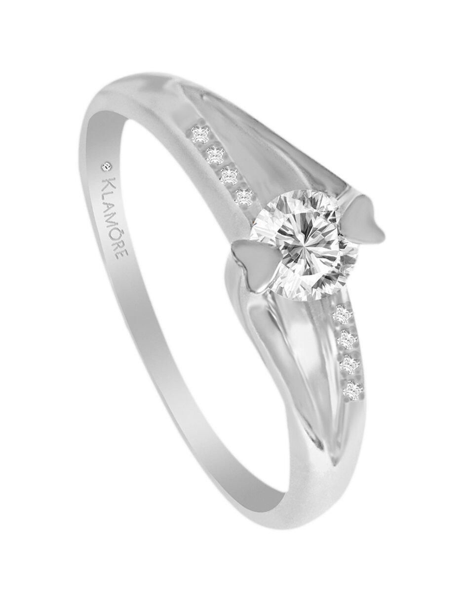 Solitario de oro 14 k Amadis diamante 3