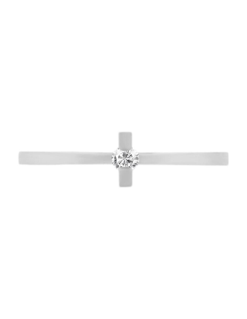 Solitario de oro 14 k Sole diamante