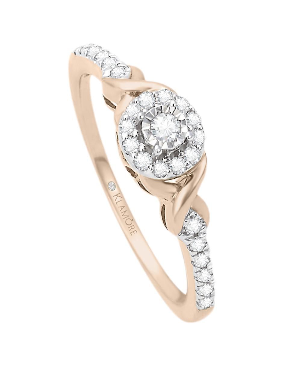 Solitario de oro 14 k Ivanna diamante 3