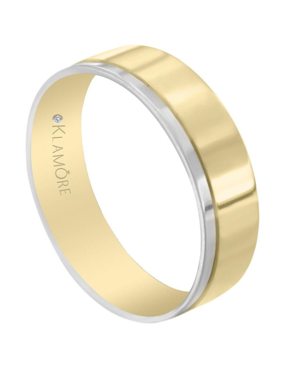 Argolla "de" oro 14 k klamore sin gema