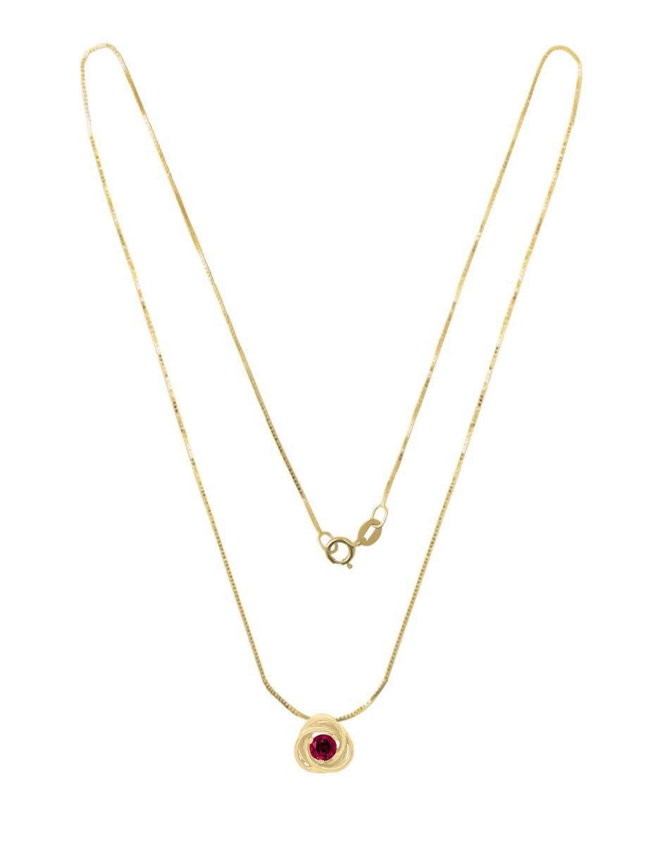 Colgante Y Dije circular mariza de oro amarillo 14 K 2