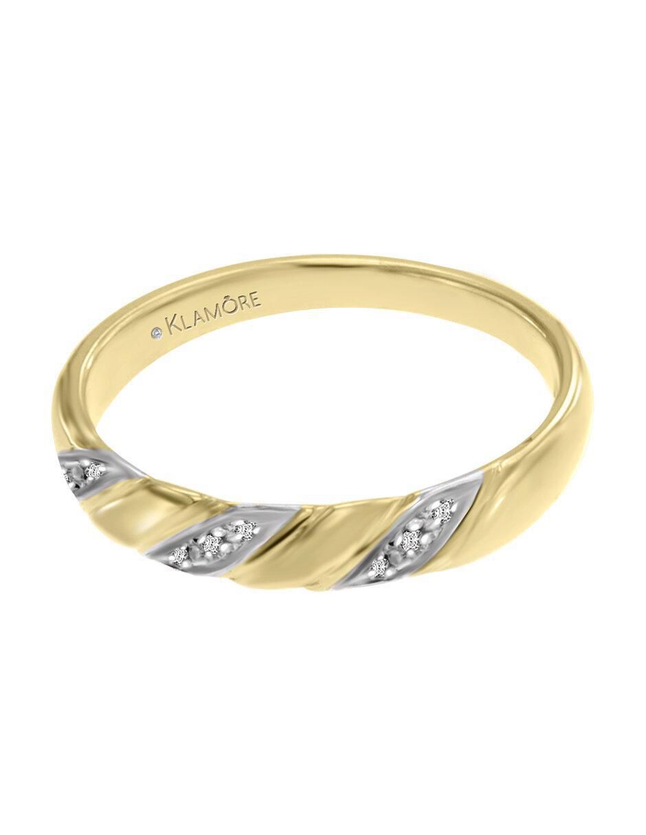 Argolla de oro 14 k Satura diamante