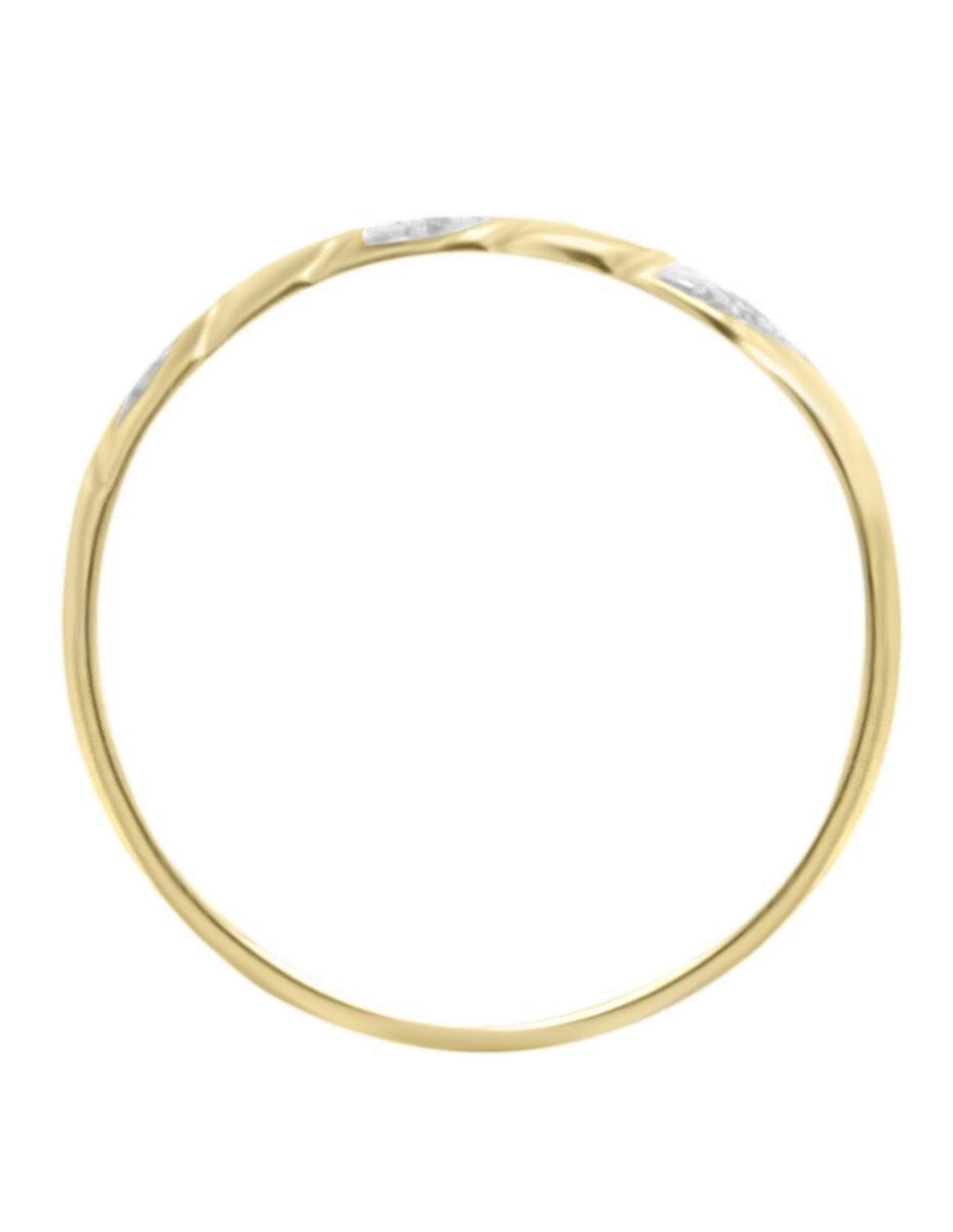 Argolla "de" oro 14 k klamore diamante