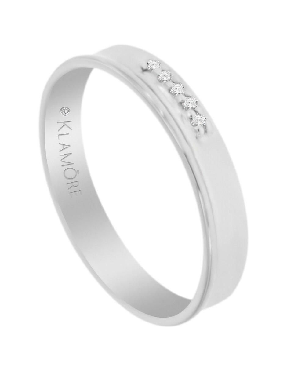 Argolla de oro 14 k Ceres diamante 3