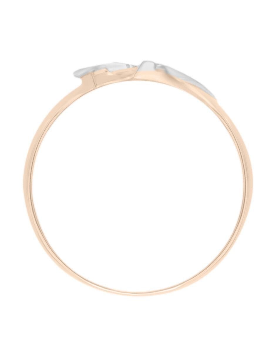 Argolla de oro 14 k Eny diamante 2