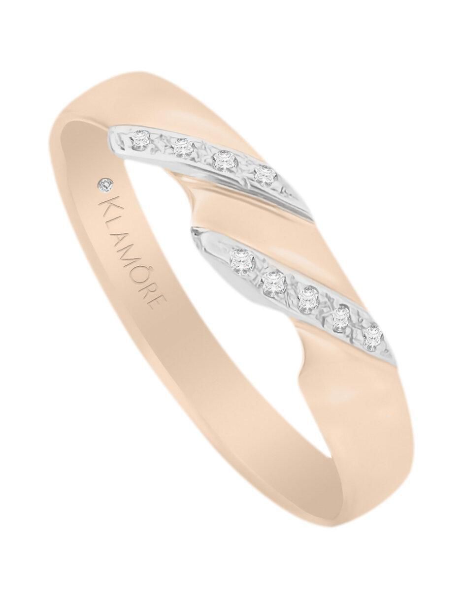 Argolla de oro 14 k Eny diamante 3