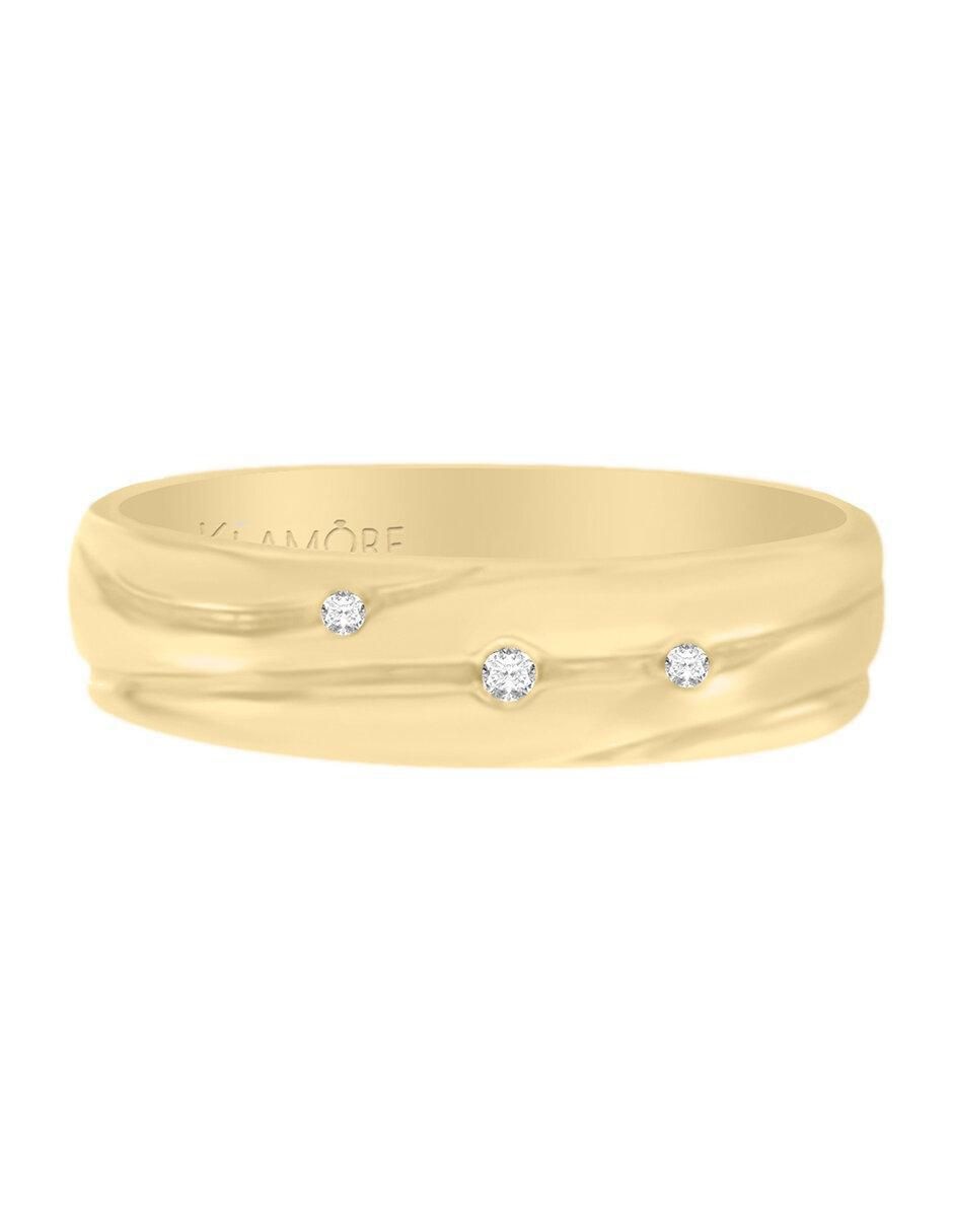 Argolla de oro 14 k Prioris diamante