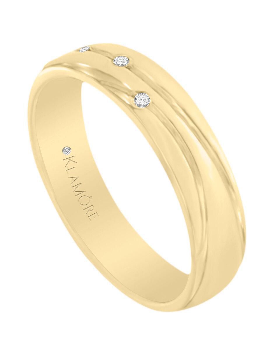 Argolla de oro 14 k Prioris diamante 3