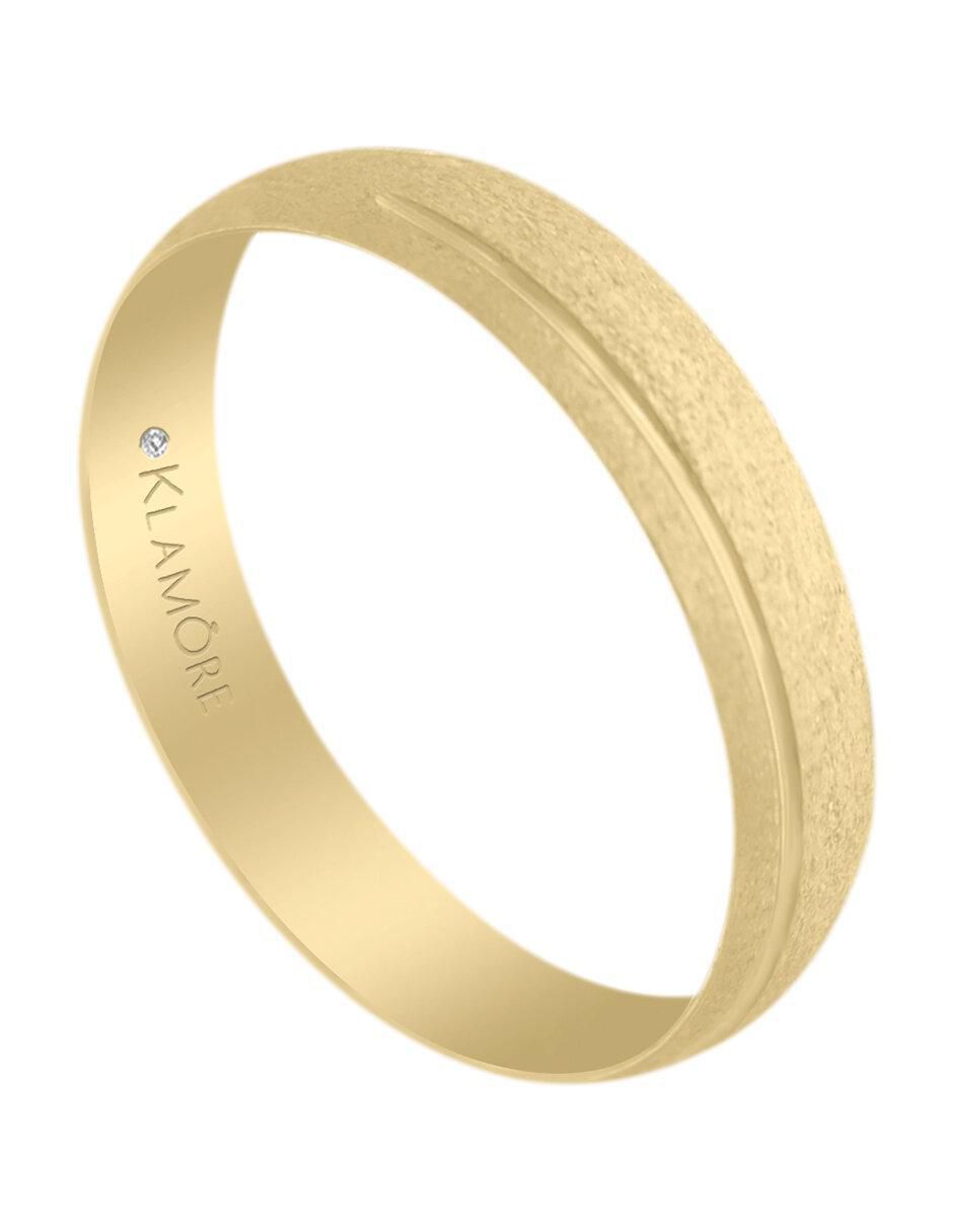 Argolla "de" oro 14 k klamore sin gema