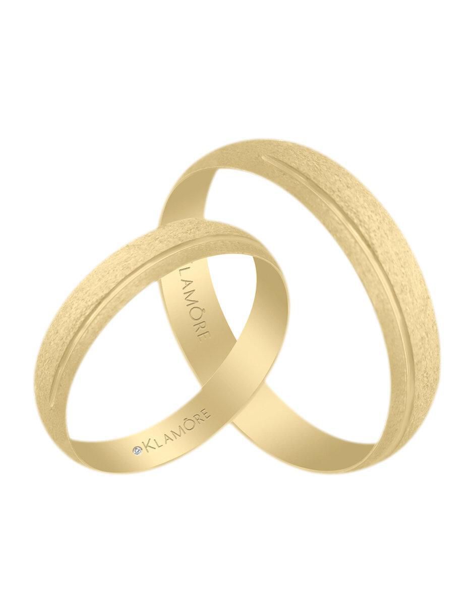 Argolla "de" oro 14 k klamore sin gema
