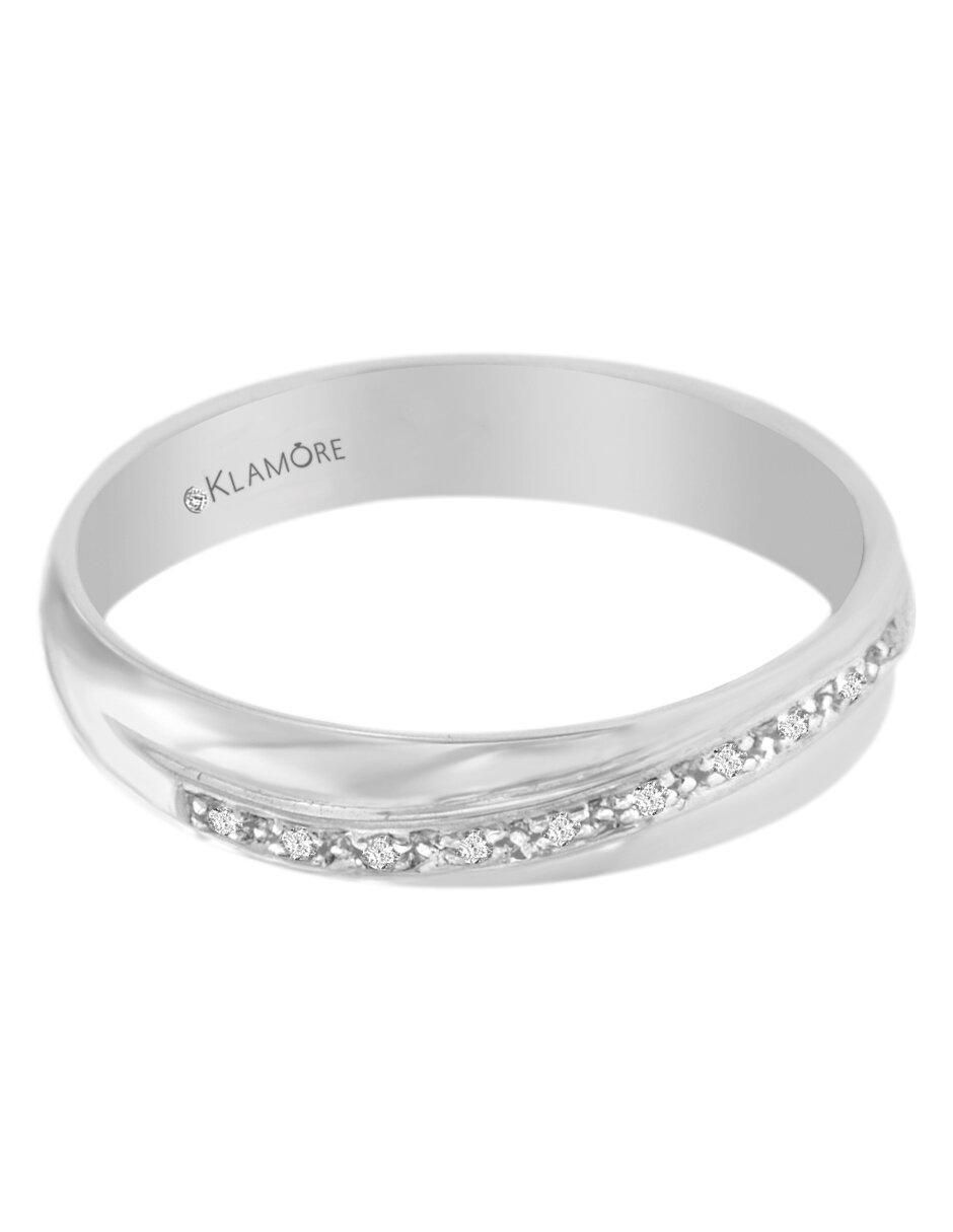 Argolla de oro 14 k Unión diamante
