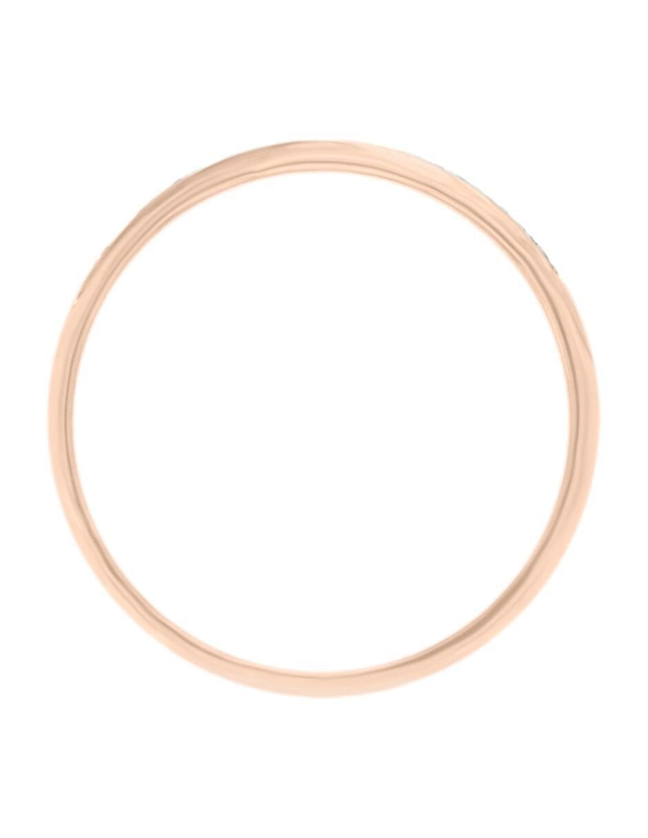 Argolla de oro 14 k Unión diamante 2