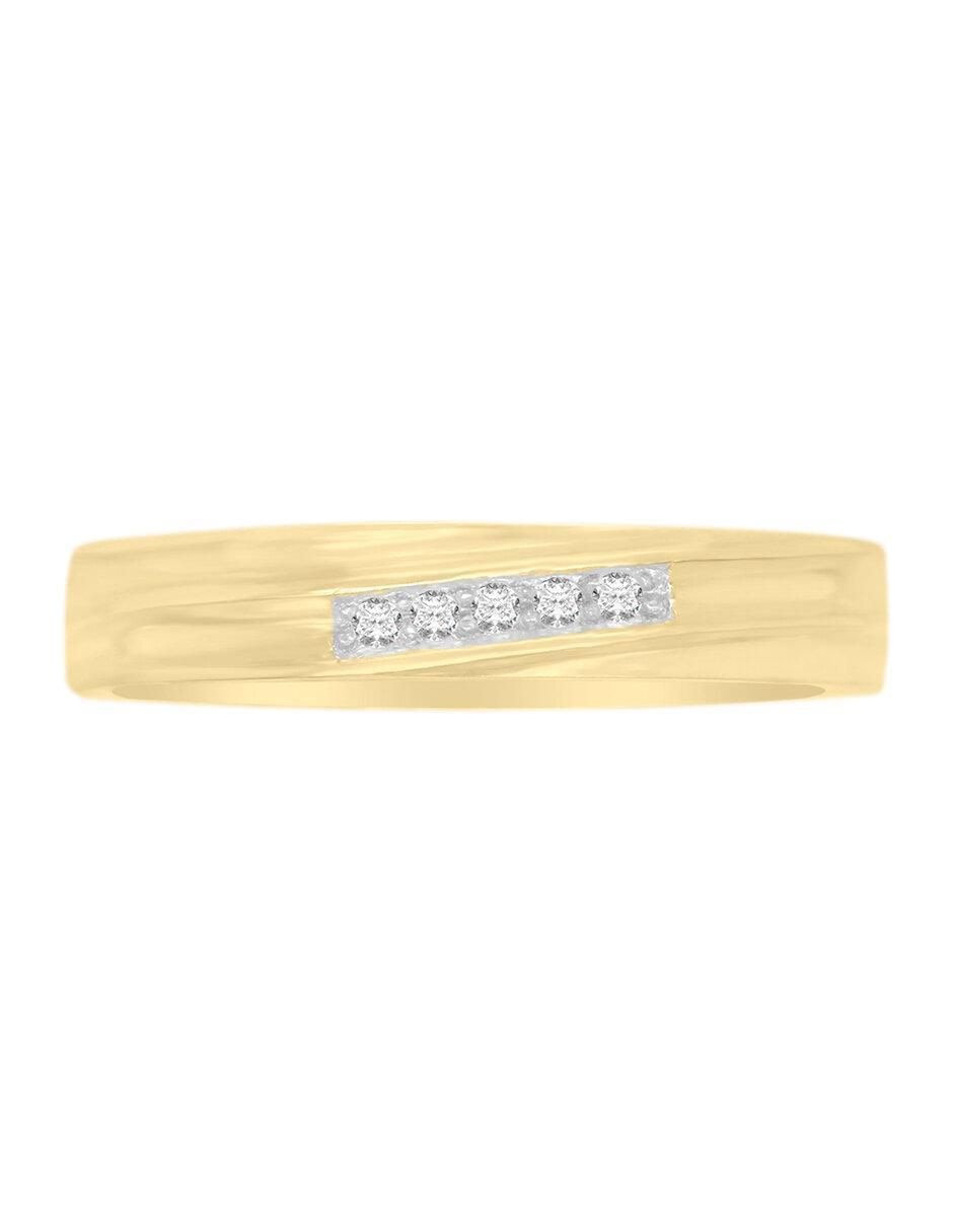 Argolla de oro 14 k Steely diamante Argolla de oro 14 k Steely diamante