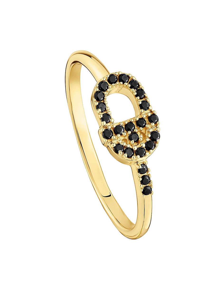 Anillo ovalado Manifiesto 18 k de oro espinela brillante 2