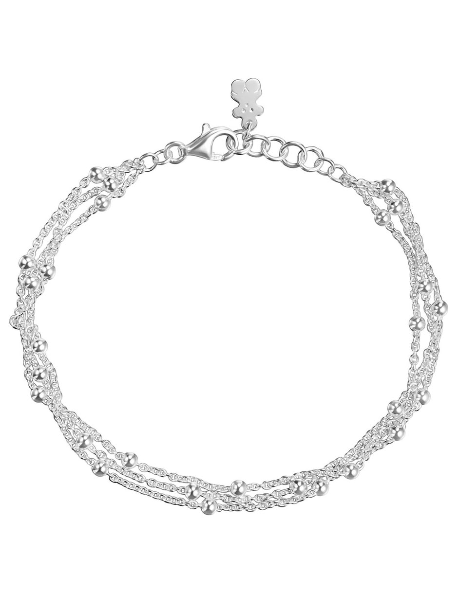 Pulsera de plata P 925 Basic con acabado liso