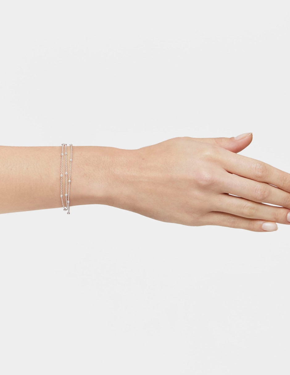 Pulsera de plata P 925 Basic con acabado liso 6