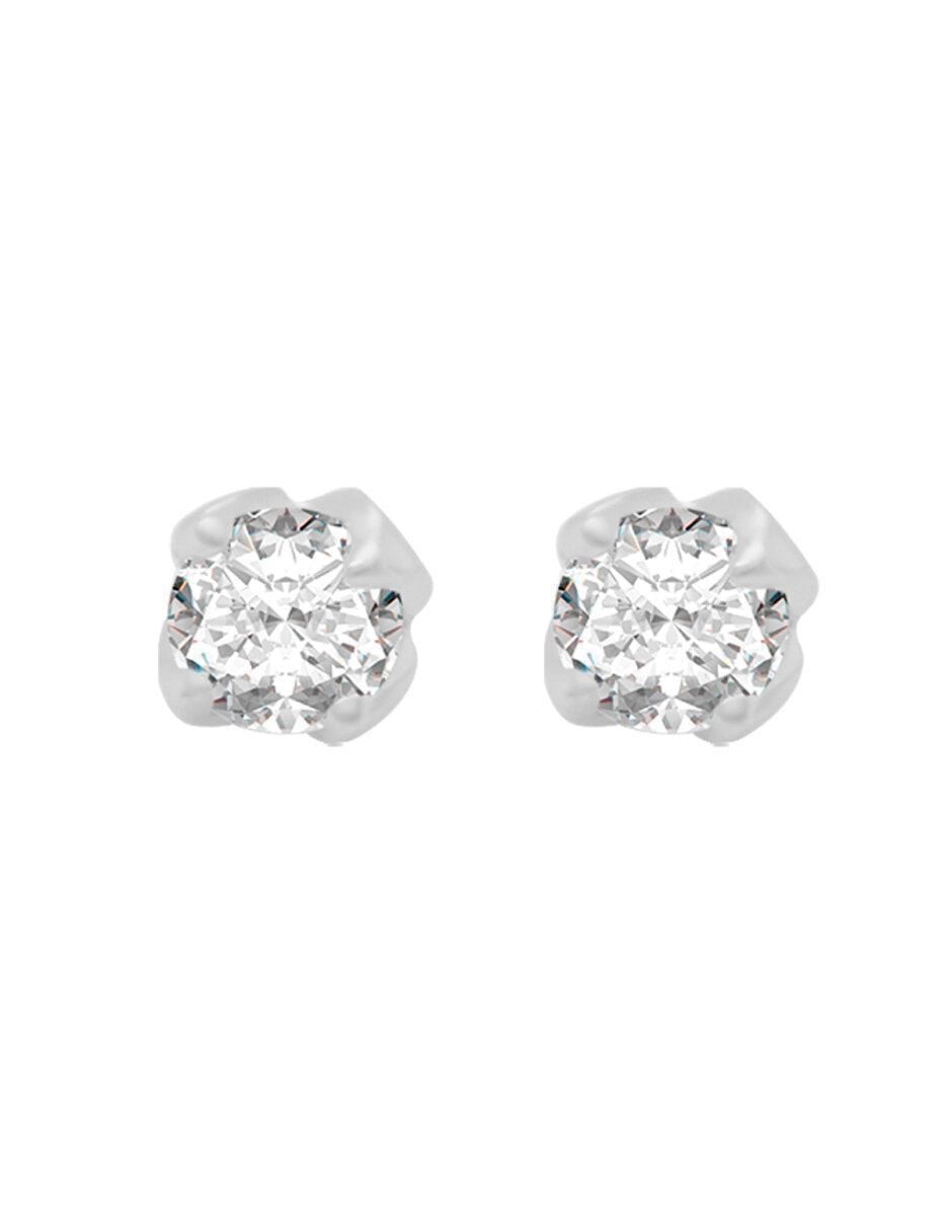 Broqueles redondos Jena de oro con acabado brillante diamante Broqueles redondos Jena de oro con acabado brillante diamante