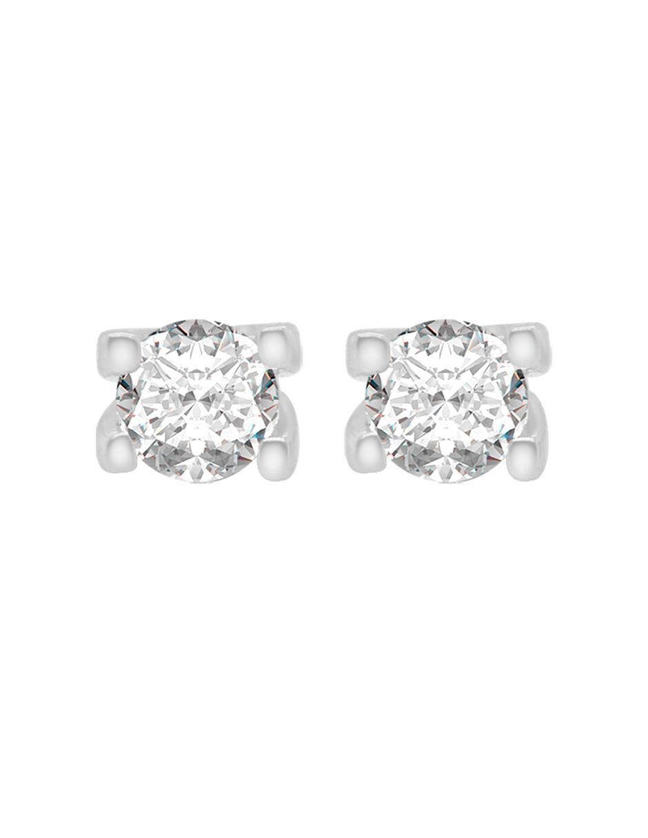 Broqueles redondos Chloe de oro con acabado brillante diamante Broqueles redondos Chloe de oro con acabado brillante diamante