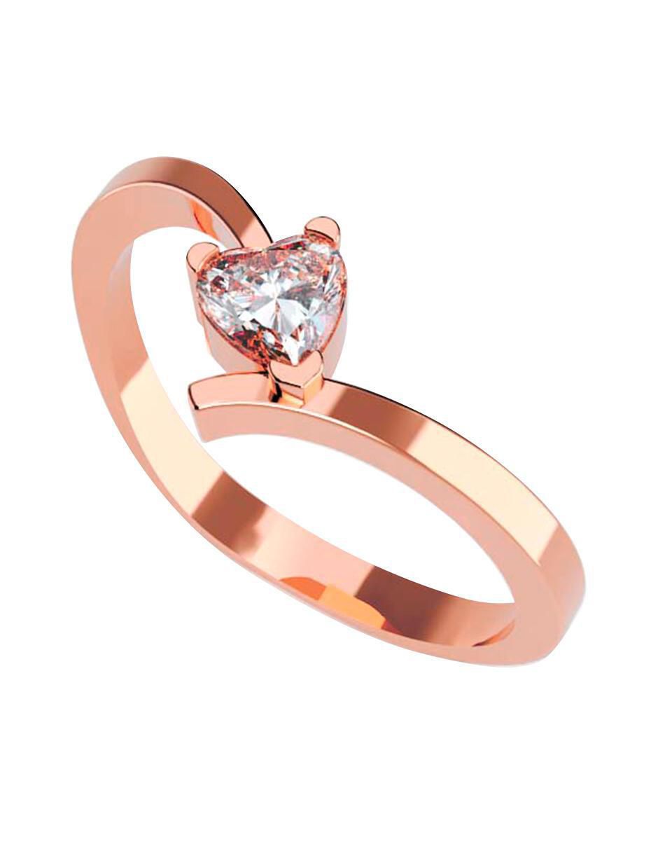 Anillo de compromiso de oro 10 k Amore Mio zirconia cubica Liverpool