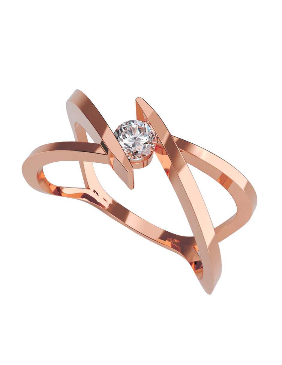 Anillo de compromiso de oro 10 k 1