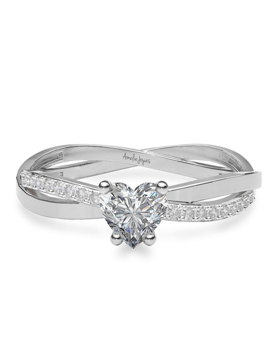 Anillo de compromiso de oro 14 k