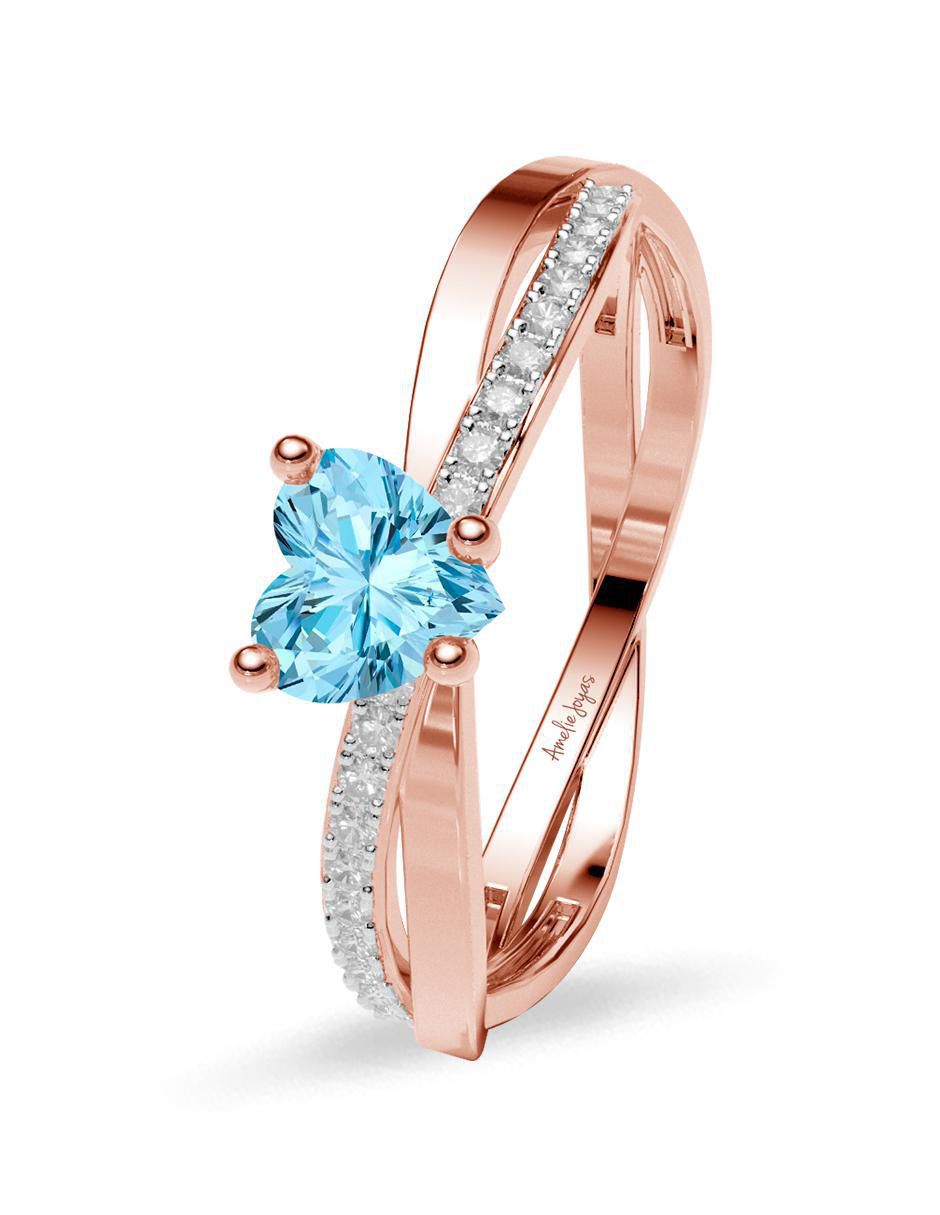 Anillo de compromiso 14 k 2