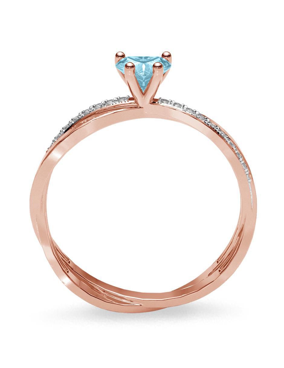 Anillo de compromiso 14 k 3