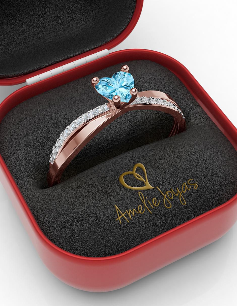 Anillo de compromiso 14 k 4