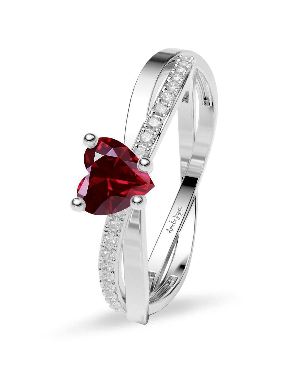 Anillo de compromiso de oro 14 k 2