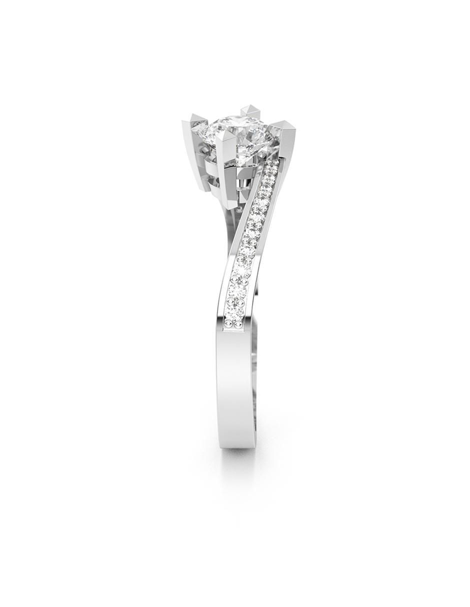 Anillo de compromiso de oro 14 k 2