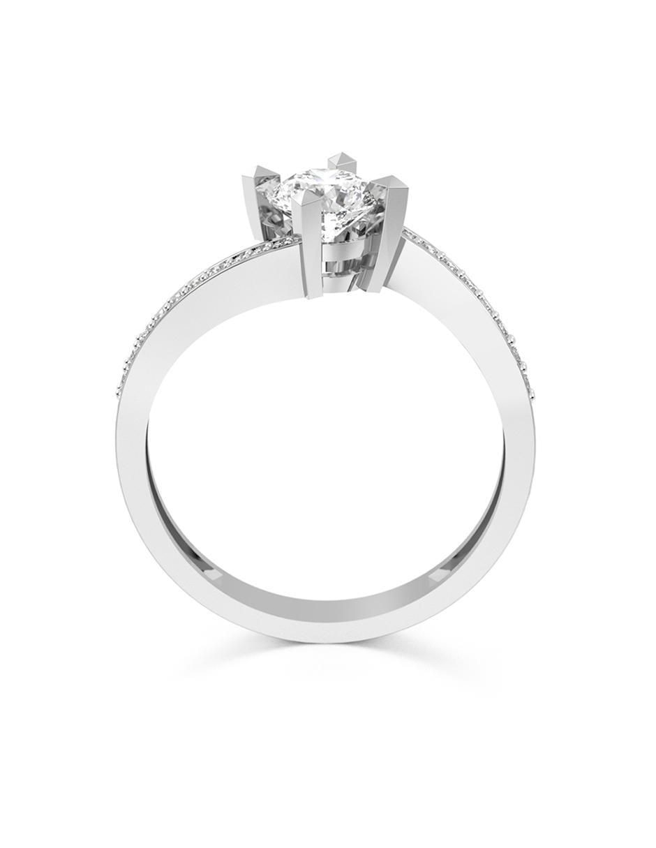 Anillo de compromiso de oro 14 k 3