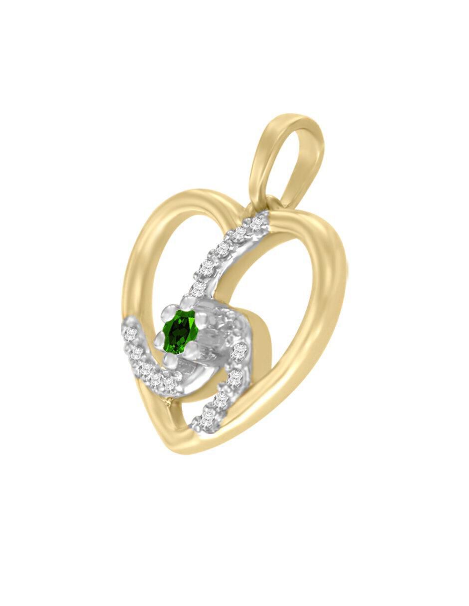 Dije de corazón de oro amarillo 14 K 2