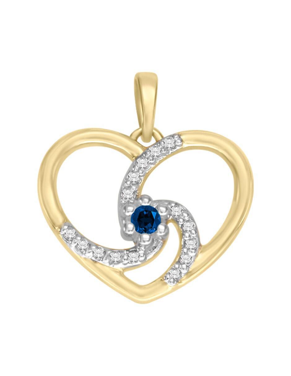 Dije de corazón de oro amarillo 14 K