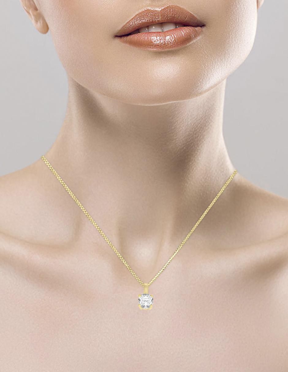 Colgante y dije "de" redonda fianelli marissa sin temática "de" oro 14 k diamante