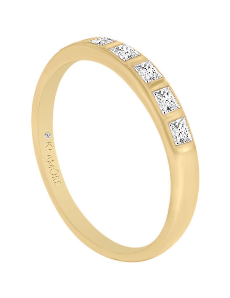 Chumbela "de" oro 14 k klamore diamante