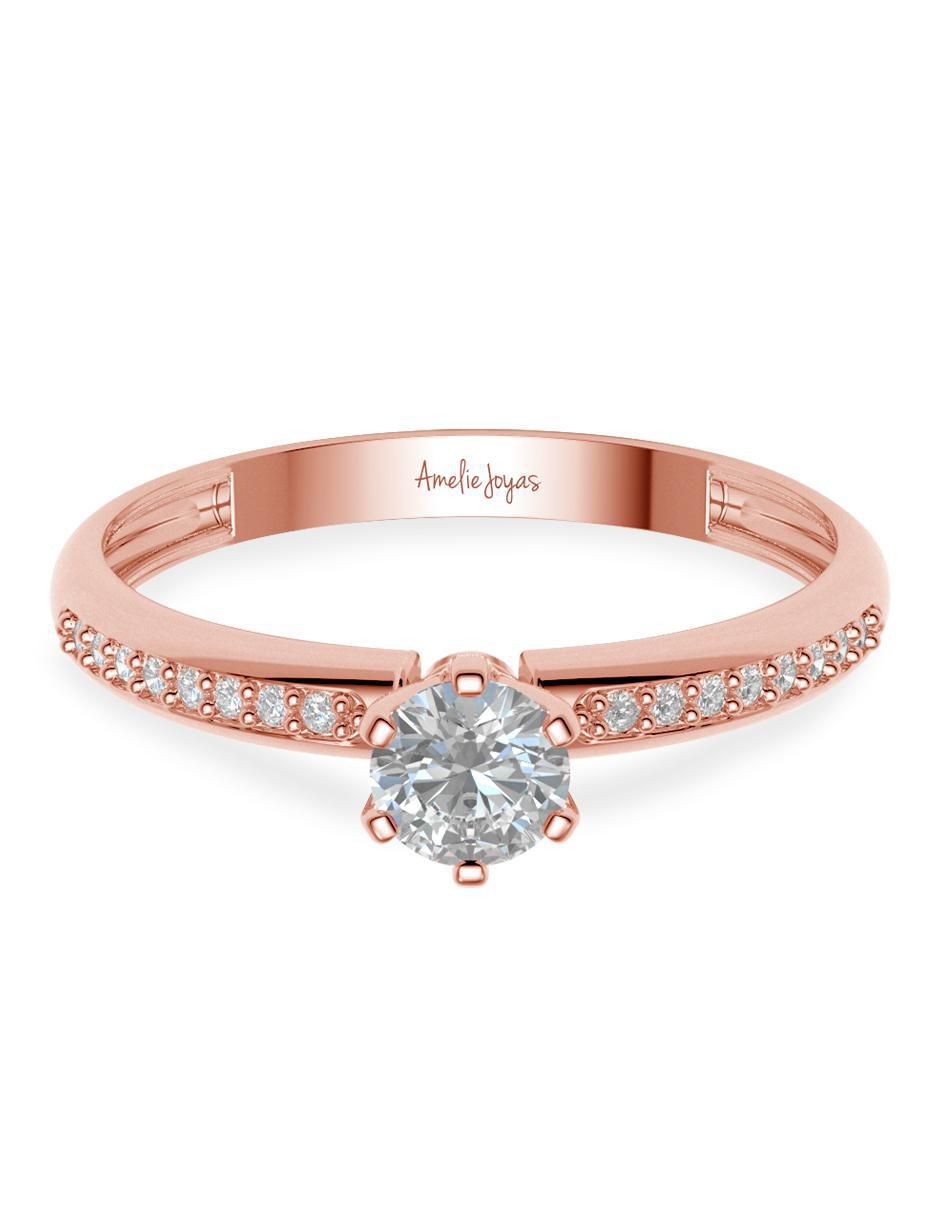 Anillo de compromiso de oro 14 k