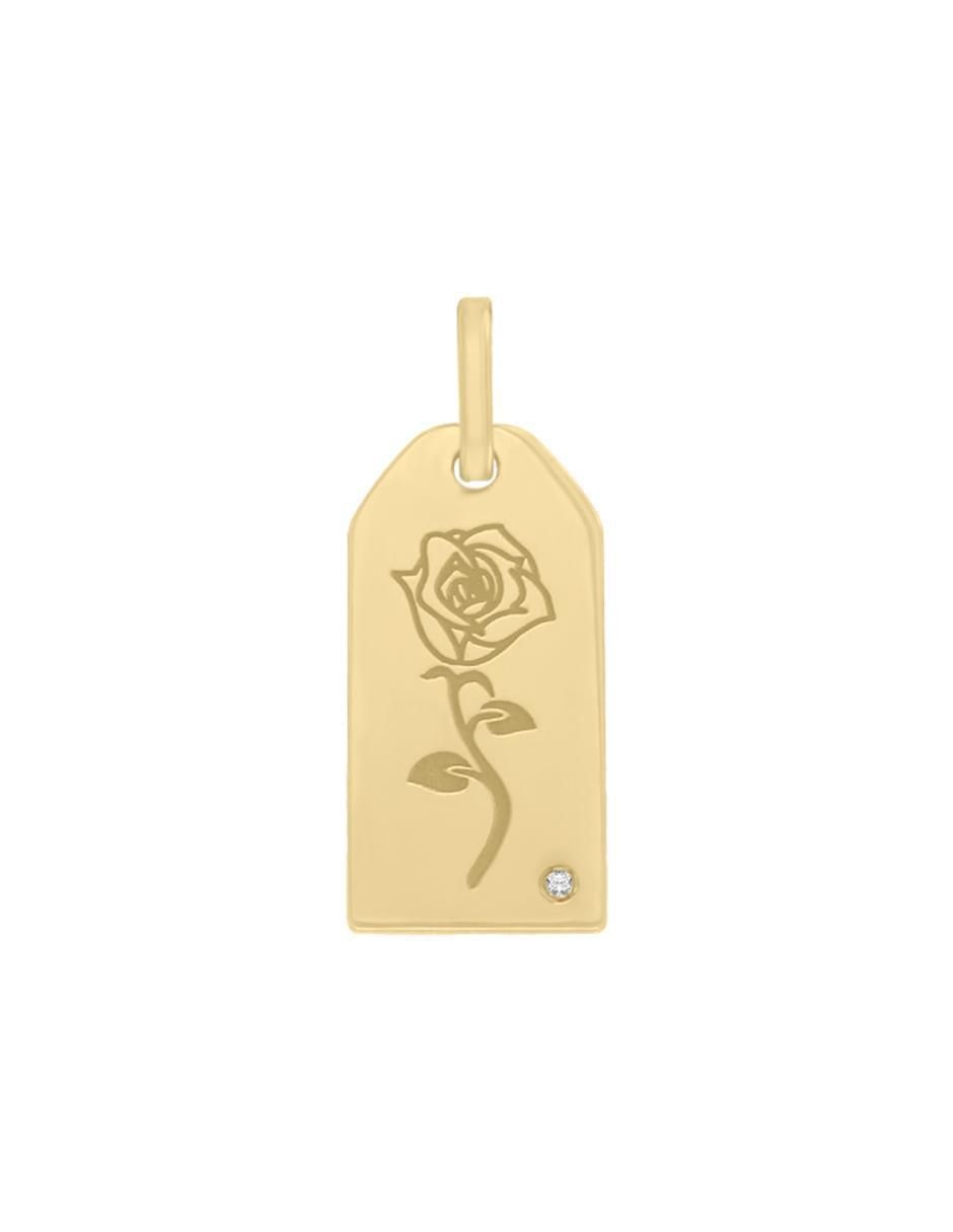 Dije de flor fiorella de oro amarillo 14 K 2