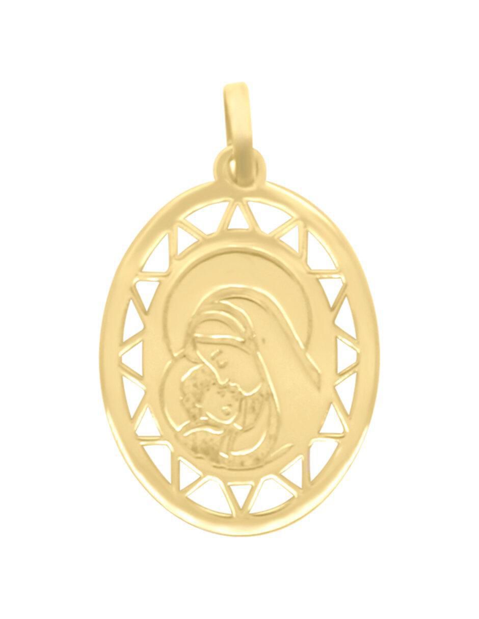 Dije de virgen de oro amarillo 14 K Dije de virgen de oro amarillo 14 K