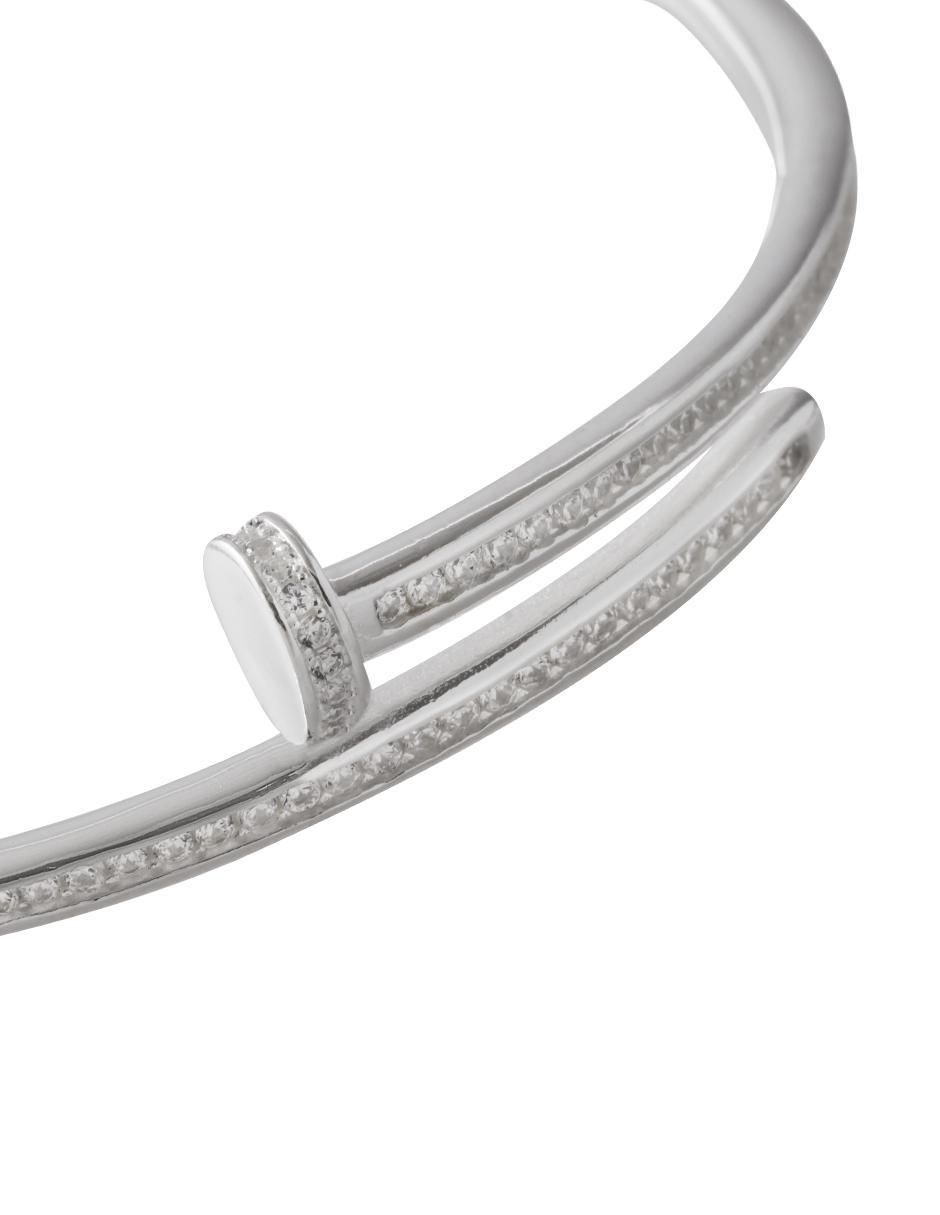 Brazalete de plata P 925 con acabado brillante 2