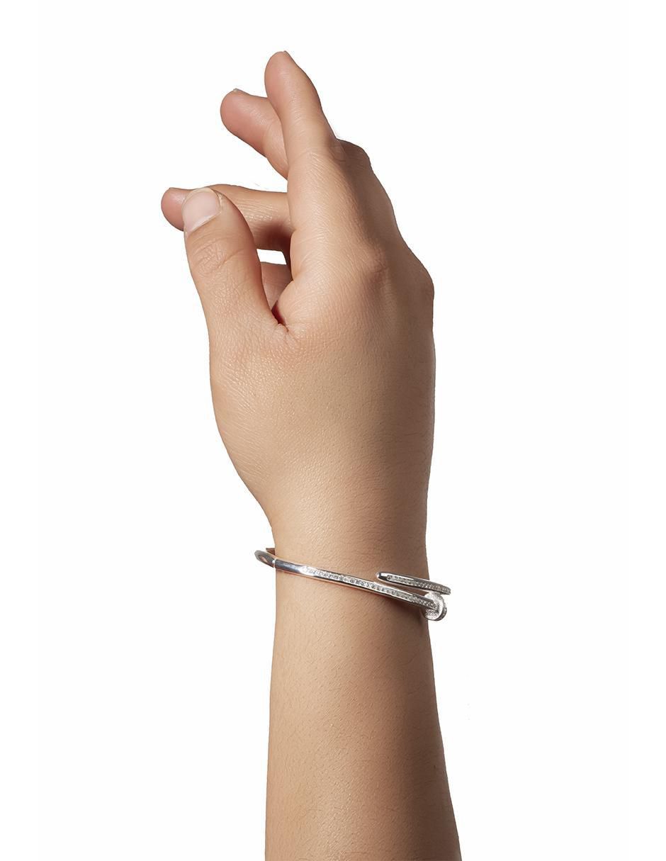 Brazalete de plata P 925 con acabado brillante 3